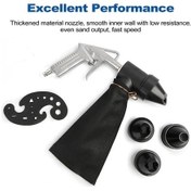 Resim Pazly 6 Parça Pnömatik Kumlama Makinesi Seti - 450ml Torba, Pas, Kumlama, Cilalama Profesyonel El Tipi Araç 6 Piece Pneumatic Sanding Machine Set - 450ml Bag, Rust, Sanding, Polishing Professional Hand Tool 