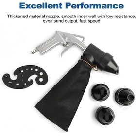 Resim Pazly 6 Parça Pnömatik Kumlama Makinesi Seti - 450ml Torba, Pas, Kumlama, Cilalama Profesyonel El Tipi Araç 6 Piece Pneumatic Sanding Machine Set - 450ml Bag, Rust, Sanding, Polishing Professional Hand Tool 