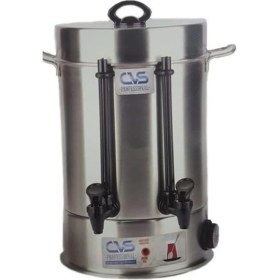 Resim Elektrikli 40 Bardak Çay Otomatı, Profesyonel Semaver, Gri Renk 