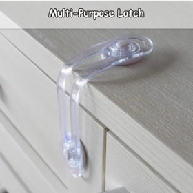 Resim Play Safe 6'lı Şeffaf Çok Fonksiyonlu Bebek Güvenlik Kilidi-198 Şeffaf 