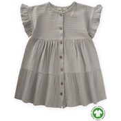 Resim Cigit Organik Müslin Elbise 2-8 Yaş Su Yeşili SU YEŞİLİ 