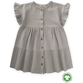 Resim Cigit Organik Müslin Elbise 2-8 Yaş Su Yeşili SU YEŞİLİ 