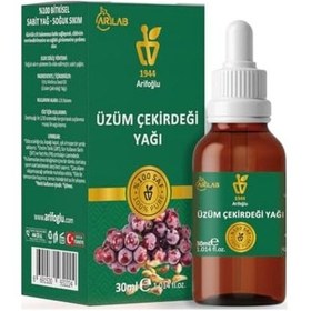 Resim Üzüm Çekirdeği Yağı 30ml%100 Saf Yağ Arlab Pure Grape Seeed Oil 30ml 