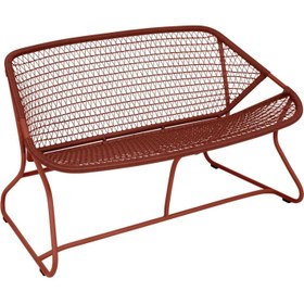 Resim Sixties Bordo Metal 2'li Bench 