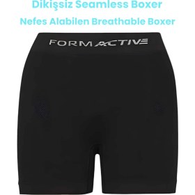 Resim Tezzgelsin Erkek Dikişsiz/seamless Nefes Alabilen Boxer 6 Adet Siyah - Bordo 