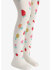 Resim Penti Kız Çocuk Pretty Fruit Floral Külotlu Çorap 