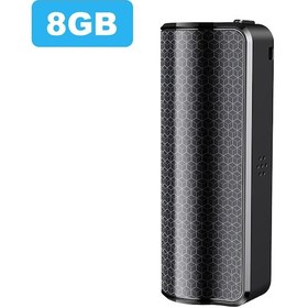 Resim Vkemall 8gb Akıllı Ses Kaydedici - Dijital Gürültü Azaltma, 1000 Saat Sürekli Kayıt, Şifre Korumalı, Otomatik Dosya Kaydetme 