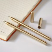 Resim Vintage pirinç malzeme nötr kalem, yüksek segment iş ofis ve çalışma gereçleri 