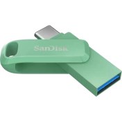 Resim SanDisk Ultra Dual Drive Go 512GB SDDDC3-512G-G46AG USB & Type-C Flash Bellek Absinthe Green 