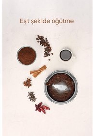 Resim Scm-9037 3 Hazneli Çok Amaçlı Öğütücü Kahve & Baharat Beyaz Gold Beyaz 