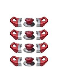 Resim Kırmızı Tencere Tava Yan Kulpları Ve Kapak Kulpu Seti - 4 Set Diğer 