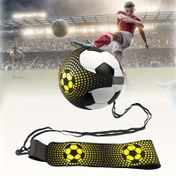 Resim Football Kick Trainer For Single Practicing, Adjustable Elastic Soccer Ball Auxiliary Training Equipment, Football Training Belt 