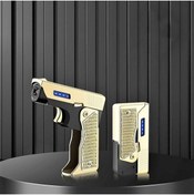 Resim HEPBİMODA Silah Şeklinde Gold Renk Çakmak Hediyelik Çakmak 