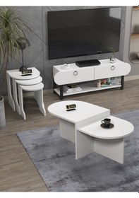 Resim Ayakkabılık Metal 5 Katlı Ayakkabı Düzenleyici Çok Amaçlı Raf Beyaz 