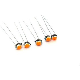 Resim T5 Led Ampul Kıl Bacak Tel Bacak Kılçık Ampul TURUNCU (5 Adet) 