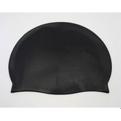 Resim Profesyonel 5 Adet Gerçek %100 Silikon Deniz Havuz Yüzücü Bonesi Mavi 