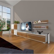 Resim Decoraktiv Eko On Mdf Std Tv Ünitesi Tv Sehpası - Ceviz - Antrasit 