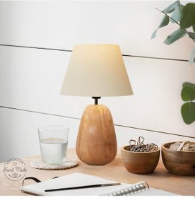 Resim Homing Vernon Ahşap Abajur 241474 Kahverengi 