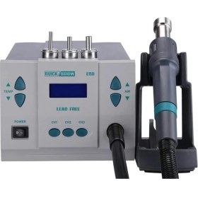 Resim Quick 861DW Dijital Smd Lehimleme İstasyonu Akıllı Sıcak Hava 1000 W Dijital Rework Station 