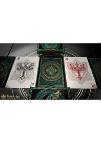 Resim Npcc Noir Arts Royal Sanctuary Emerald Premium Oyun Kağıdı Koleksiyonluk İskambil Kartları 