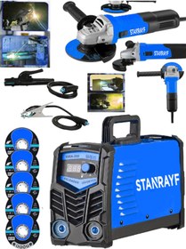 Resim stanrayf Germany 201sx Çift Kartlı Hava Soğutmalı Invertec Compact Kaynak Makinesi + 125 MM Taşlama Sprel 