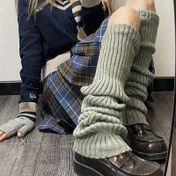 Resim 1 Çift Kadın Y2K Punk Gotik Tığ İşi Bacak Isıtıcı Bot Manşetleri - Sonbahar Kış için Diz Boyu Çoraplar, Beyaz Düz Renk Sadece Elde Yıkama, JK Lolita Tarzı Moda Aksesuarları, Soğuk Hava Giyimi, Kabartma Dokulu, Zarif Dikişler, Sokak Giysisi Severler İçin, Yumuşak Dokusu, Sokak Stili 