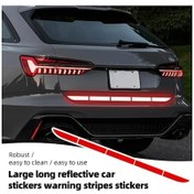 Resim Fochsia Kırmızı Araç Bagaj Çarpışma Önleyici Reflektif Uyarı Bandı 