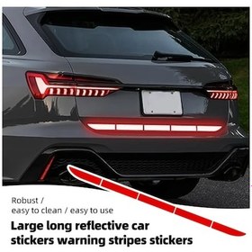 Resim Fochsia Kırmızı Araç Bagaj Çarpışma Önleyici Reflektif Uyarı Bandı 