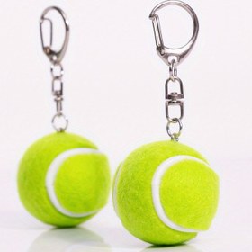 Resim Mini Tenis Raketi Anahtarlık - Dekoratif Spor Temalı Kolye, Tenis Tutkunları İçin Mükemmel Hediye 