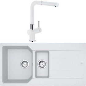 Resim Franke Urban Ubg 651 Bıanco Granit Eviye Actıve Batarya Set 