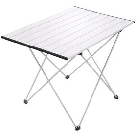 Resim Yek Outdoor Portatif Alüminyum Katlanır Eko Kamp Masası Küçük 56x40x45cm Gri Gri 