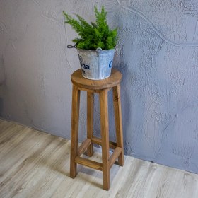 Resim Vogel Home Design Bar Taburesi Ahşap Eskitme 