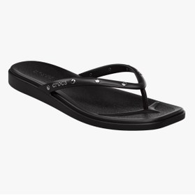 Resim Crocs Miami Studded Flip Kadın Parmakarası Terlik - Siyah 