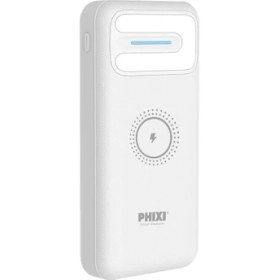 Resim Phixi Basic PW22 20000MAH 10W 2usb Port - LED Gösterge Wireless Şarj Powerbank 