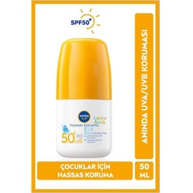 Resim Nivea Sun Bebekler için Hassas Koruma Güneş Koruyucu Spf50 Roll-on 50 ML 