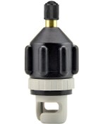 Resim Jeehugo Sup Kayak Pomp Adaptörü, Bronz+gümüş Malzeme, Hızlı Enflasyon, Evrensel Valf, Siyah-gri, Jb-a02 