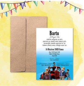 Resim Yarendavetiyeotuz9 Yaren Davetiye Sünnet Davetiyesi Kraft Zarflı 100 Adet (526669682)-Değer 1-Değer 2 