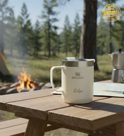 Resim Kişiye Özel Stanley Krem Kamp Kupası Classic Legendary 0.23L 