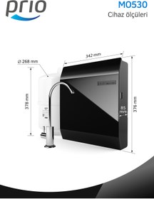 Resim Prio Mo530 Slim 15 Litre Tanklı Pompasız Su Arıtma Cihazı 