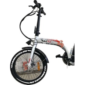 Resim Michelin + Kuyruk Elektrikli Bisiklet Lastik Yazısı 8 Adet Rks E-Bike Lastik Stickeri Lastik Stiker 