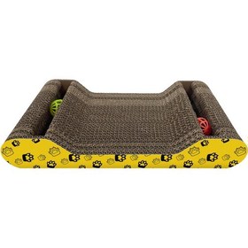 Resim Karton Kedi Tırmalama Çan Toplu 38 21 6 Cm 