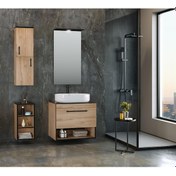 Resim Orka Knidos 70 Cm Mdf Legnano Banyo Dolabı Takımı Ve Boy Dolabı 