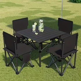 Resim Taşınabilir Katlanır Masa, Kamp Katlanır Masa BBQ Stall Masa Taşınabilir Açık Yemek Masa, Kamp ve Barbekü için Uygun - Açık Seyahat için Kompakt ve Taşınabilir Tasarım Gereklidir 