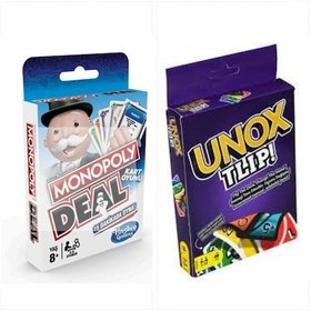 Resim Monopoly Deal Unox Oyun Kartı 2li Set 