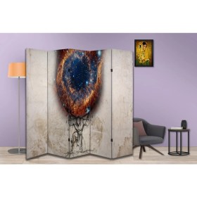 Resim Soyut Temalı Özel Tasarım Paravan Room Divider 180 x 200 cm 