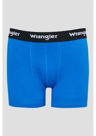 Resim Wrangler Jackhammer Regular Fit Mavi Bordo Gri Melanj Logolu 3'lü Boxer Paketi W222588900 Çok Renkli 