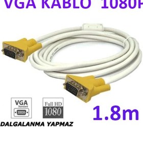 Resim Vga Kablo Full Hd Projeksiyon Lcd Monitör Görüntü Kablosu 1.8M 
