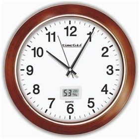 Resim 30Cm Ebat Nem Ölçerli Nemölçerli Termometreli Sessiz Duvar Saati Beyaz 