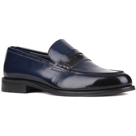 Resim Shoetyle - Lacivert Açma Deri Erkek Klasik Ayakkabı 250-2370-816-lacivert 