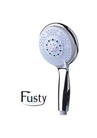 Resim Huge 5 Fonksiyonlu Büyük Başlı El Duşu Duş Başlığı - Farklı Püskürtme Modları - Yüksek Kaliteli Abs Krom Kaplı G1/2 Uyumlu Siyah 